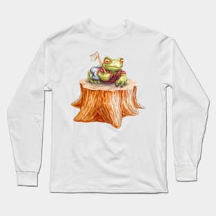 lumberjack frog Long Sleeve T-Shirt